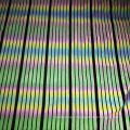 fashion new polyester lycra elastic dry fit shiny reflective neon stripes leggings fabric